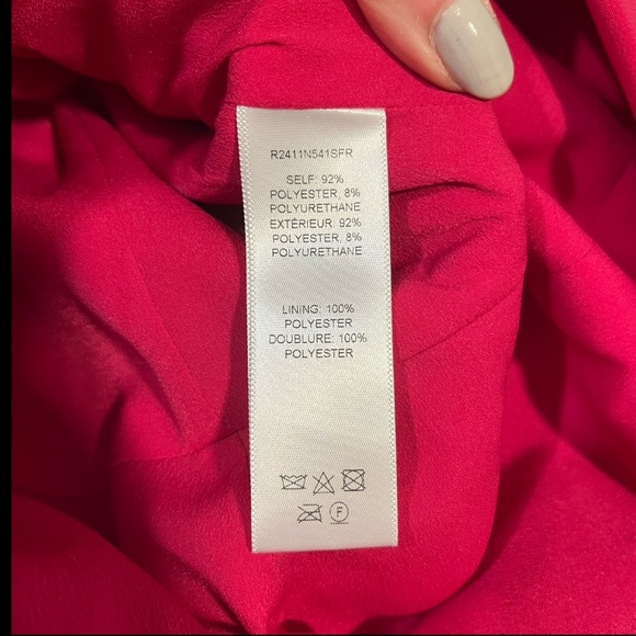 CAROLINA HERRERA Pink Crepe Midi Dress 4 Slit Cocktail Party Wedding Guest new - Picture 15 of 16